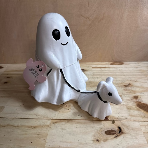 Goblin And Ghoul Halloween Ghost Walking Dog Spooky Figurine 7” Tj Maxx - Picture 1 of 7